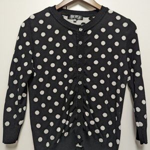 Black and White polka dot cardigan